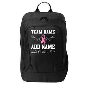 Custom Team Breast Cancer Personalize City Backpack