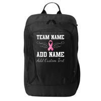 Custom Team Breast Cancer Personalize City Backpack