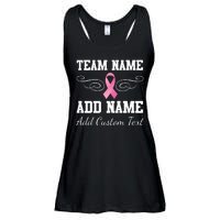 Custom Team Breast Cancer Personalize Ladies Essential Flowy Tank