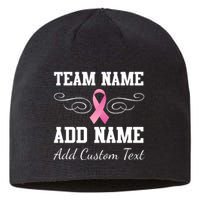 Custom Team Breast Cancer Personalize Sustainable Beanie