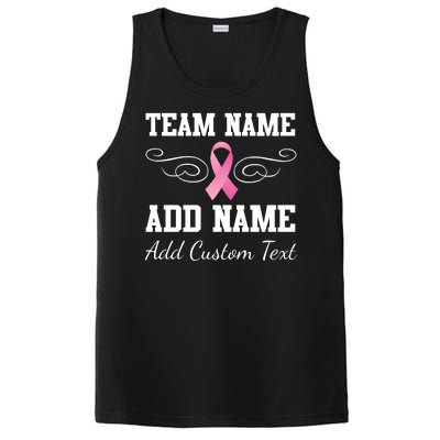 Custom Team Breast Cancer Personalize PosiCharge Competitor Tank