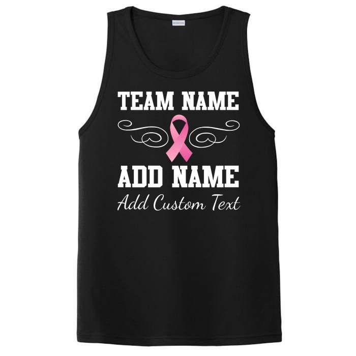 Custom Team Breast Cancer Personalize PosiCharge Competitor Tank