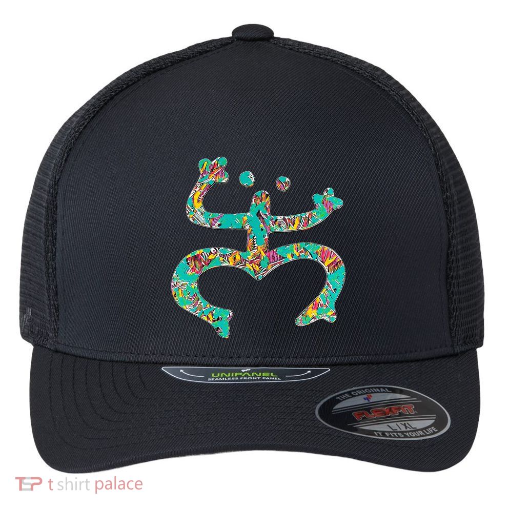 Coqui Taino Boricua Gift Puerto Rico Coqui Taino Flexfit Unipanel Trucker Cap