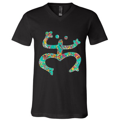 Coqui Taino Boricua Gift Puerto Rico Coqui Taino V-Neck T-Shirt