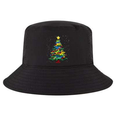 Christmas Tree Block Brick Building Xmas Master Builder Cool Comfort Performance Bucket Hat