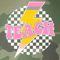 Checkered Teach Back To School Teacher Legacy Tie Dye Trucker Hat
