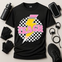 Checkered Teach Back To School Teacher Performance Shirt