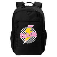 Checkered Teach Back To School Teacher Backpack