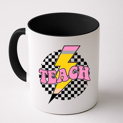Checkered Teach Back To School Teacher Mug