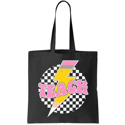 Checkered Teach Back To School Teacher Bag