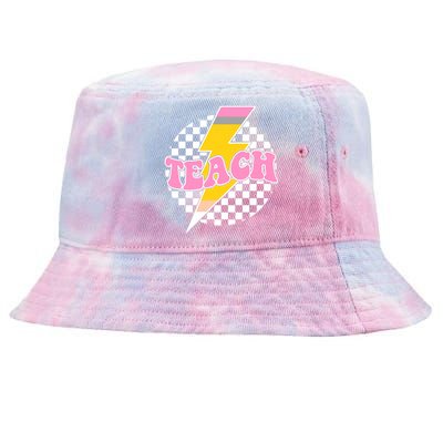 Checkered Teach Back To School Teacher Tie-Dyed Bucket Hat