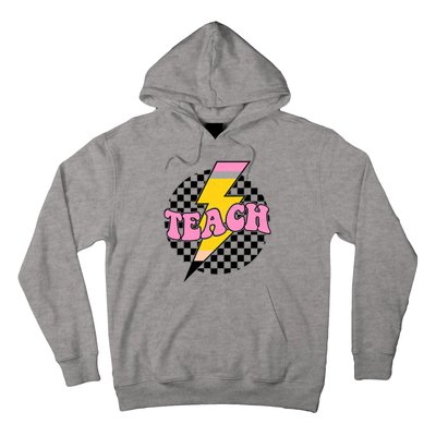 Checkered Teach Back To School Teacher Hoodie