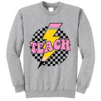Checkered Teach Back To School Teacher Sweatshirt