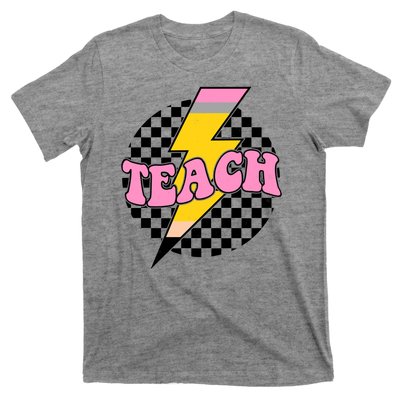 Checkered Teach Back To School Teacher T-Shirt