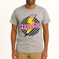 Checkered Teach Back To School Teacher Tall T-Shirt