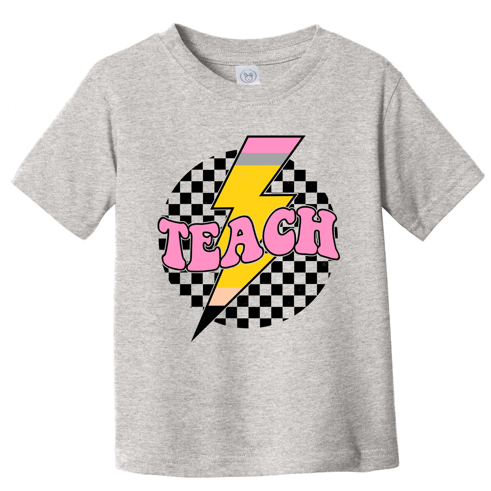Checkered Teach Back To School Teacher Toddler T-Shirt