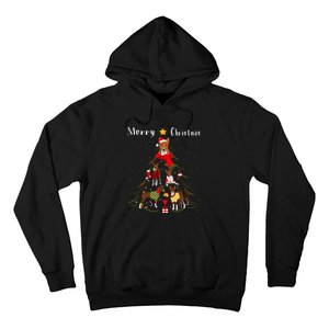 Christmas Tree Basenji Lover Xmas Dog Owner Hoodie