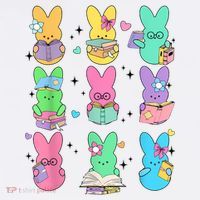 Cute Teacher Bunny Rabbit Reading Easter Bunnies Book Lovers T-Shirt