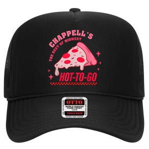 ChappellS The Best Of Midwest Hottogo Funny High Crown Mesh Back Trucker Hat