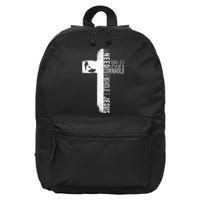 Cornhole Team Bean Bag Player Champ Cross Faith Jesus 16 in Basic Backpack