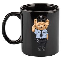 Cute Teddy Bear In Police Uniform 11oz C Handle Ceramic Mug
