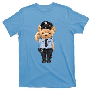 Cute Teddy Bear In Police Uniform T-Shirt