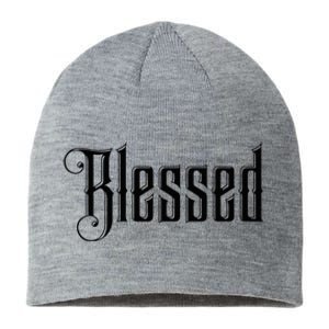 Christian T Blessed Black Bible Verses Sustainable Beanie