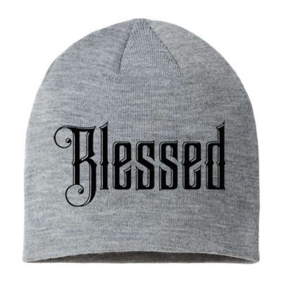 Christian T Blessed Black Bible Verses Sustainable Beanie