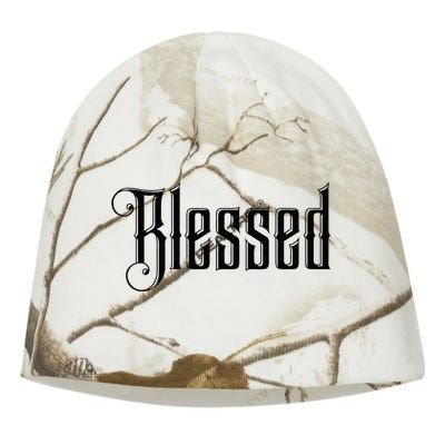 Christian T Blessed Black Bible Verses Kati - Camo Knit Beanie