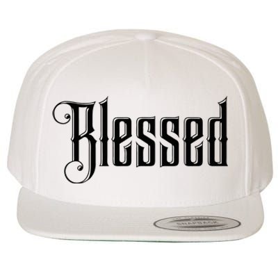 Christian T Blessed Black Bible Verses Wool Snapback Cap