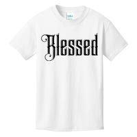 Christian T Blessed Black Bible Verses Kids T-Shirt