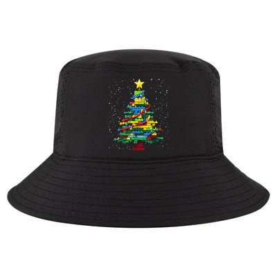Christmaschristmas Tree Block Tree Block Brick Building Xmas Master Builder Cool Comfort Performance Bucket Hat