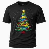 Christmaschristmas Tree Block Tree Block Brick Building Xmas Master Builder Performance Shirt