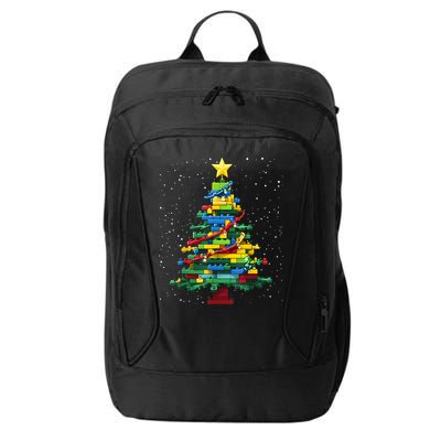 Christmaschristmas Tree Block Tree Block Brick Building Xmas Master Builder City Backpack