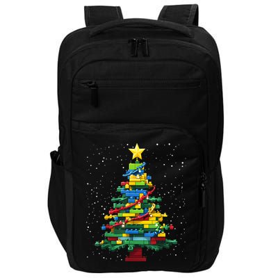 Christmaschristmas Tree Block Tree Block Brick Building Xmas Master Builder Impact Tech Backpack