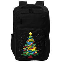 Christmaschristmas Tree Block Tree Block Brick Building Xmas Master Builder Impact Tech Backpack