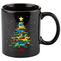 Christmaschristmas Tree Block Tree Block Brick Building Xmas Master Builder 11oz C Handle Ceramic Mug