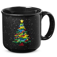Christmaschristmas Tree Block Tree Block Brick Building Xmas Master Builder 15oz Campfire Ceramic Mug