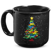 Christmaschristmas Tree Block Tree Block Brick Building Xmas Master Builder 15oz Campfire Ceramic Mug
