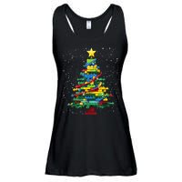 Christmaschristmas Tree Block Tree Block Brick Building Xmas Master Builder Ladies Essential Flowy Tank