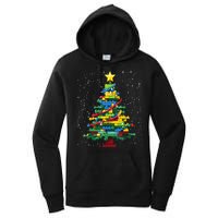Christmaschristmas Tree Block Tree Block Brick Building Xmas Master Builder Women's Pullover Hoodie