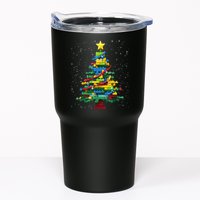 Christmaschristmas Tree Block Tree Block Brick Building Xmas Master Builder Tumbler