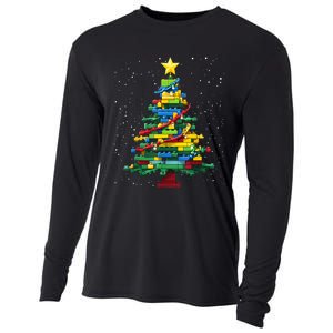 Christmaschristmas Tree Block Tree Block Brick Building Xmas Master Builder Cooling Performance Long Sleeve Crew