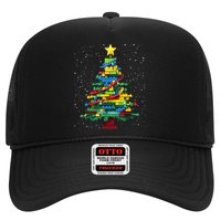 Christmaschristmas Tree Block Tree Block Brick Building Xmas Master Builder Trucker Hat