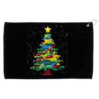 Christmaschristmas Tree Block Tree Block Brick Building Xmas Master Builder Grommeted Golf Towel
