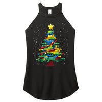 Christmaschristmas Tree Block Tree Block Brick Building Xmas Master Builder Women's Perfect Tri Rocker Tank