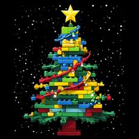 Christmaschristmas Tree Block Tree Block Brick Building Xmas Master Builder Wool Snapback Cap
