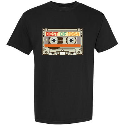 Cassette Tape Birthday Gifts Born In Best Of 1964 Garment-Dyed Heavyweight T-Shirt