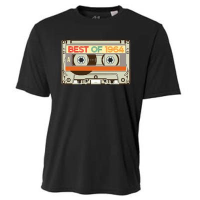 Cassette Tape Birthday Gifts Born In Best Of 1964 Cooling Performance Crew T-Shirt