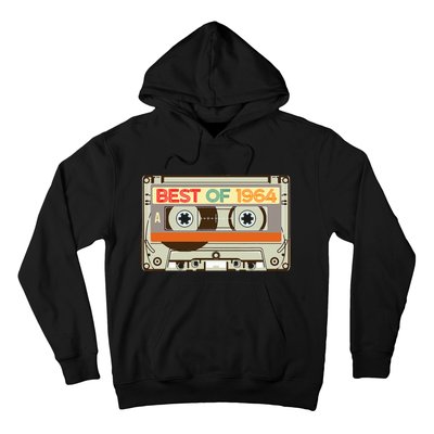 Cassette Tape Birthday Gifts Born In Best Of 1964 Hoodie